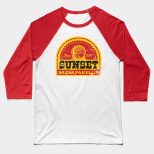 Sunset Sarsaparella Baseball T-Shirt